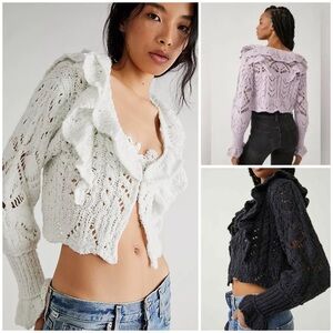 𝓯𝓹 Free People ~ Avery Cardigan in black